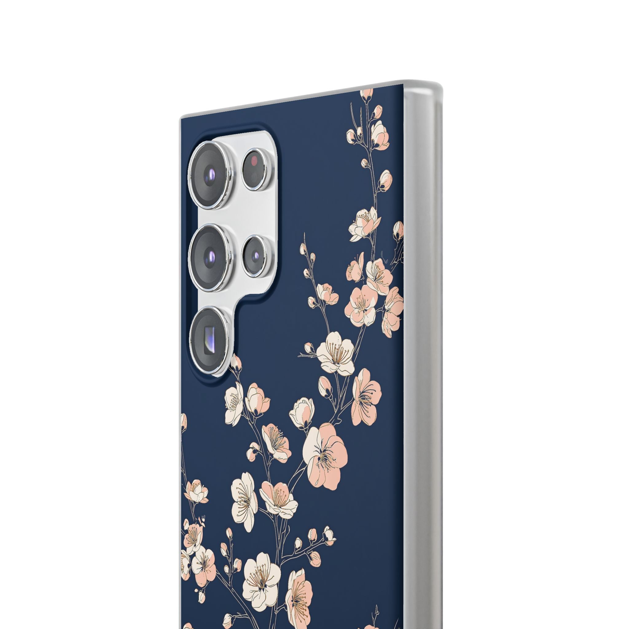 Blue Lite Phone Case for Samsung - Midnight Peach Sakura