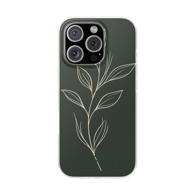 Green Lite Phone Case for iPhone - Deep Moss Willow