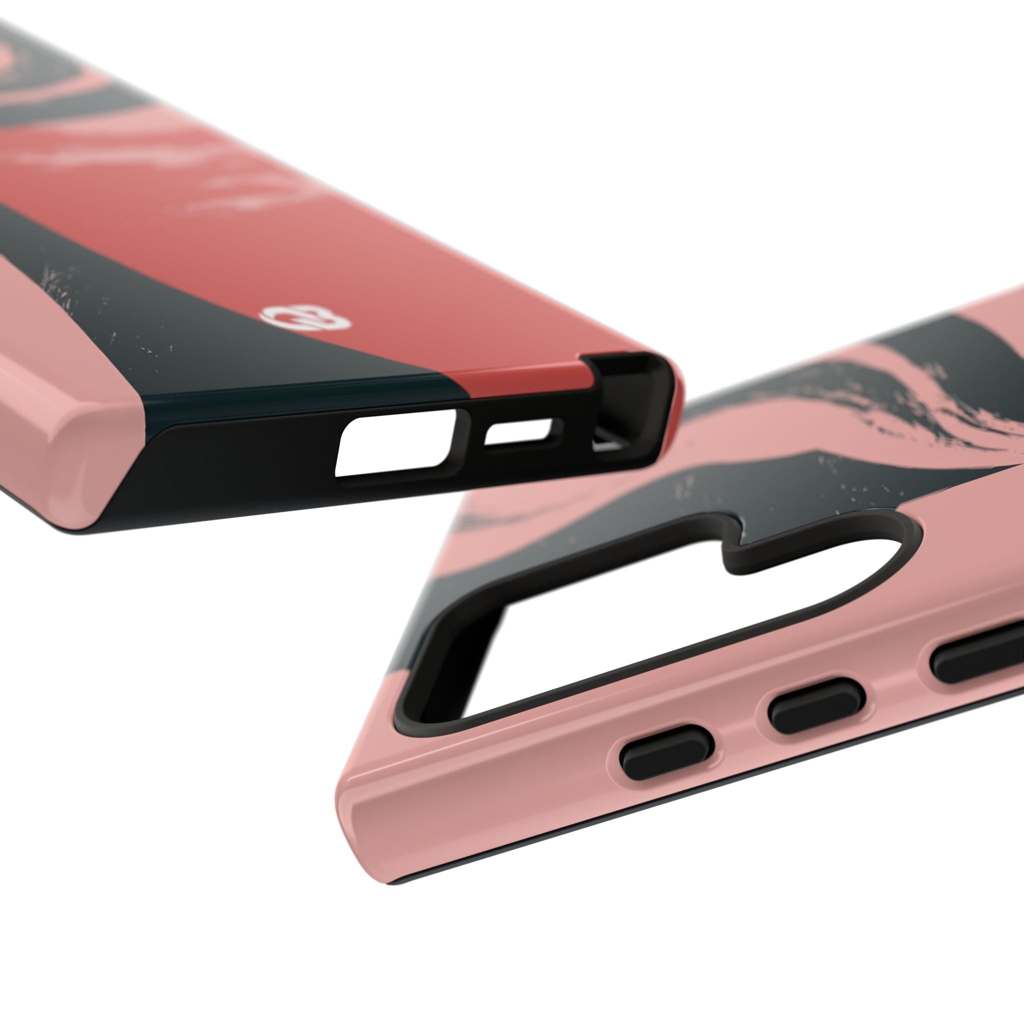 Pink Tough Phone Case for Samsung - Cinder Rose Plume