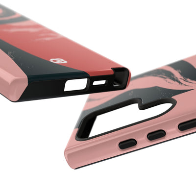 Pink Tough Phone Case for Samsung - Cinder Rose Plume