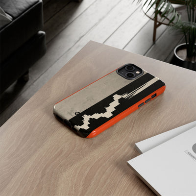 Orange Tough Phone Case for iPhone - Orange Monolith Rift