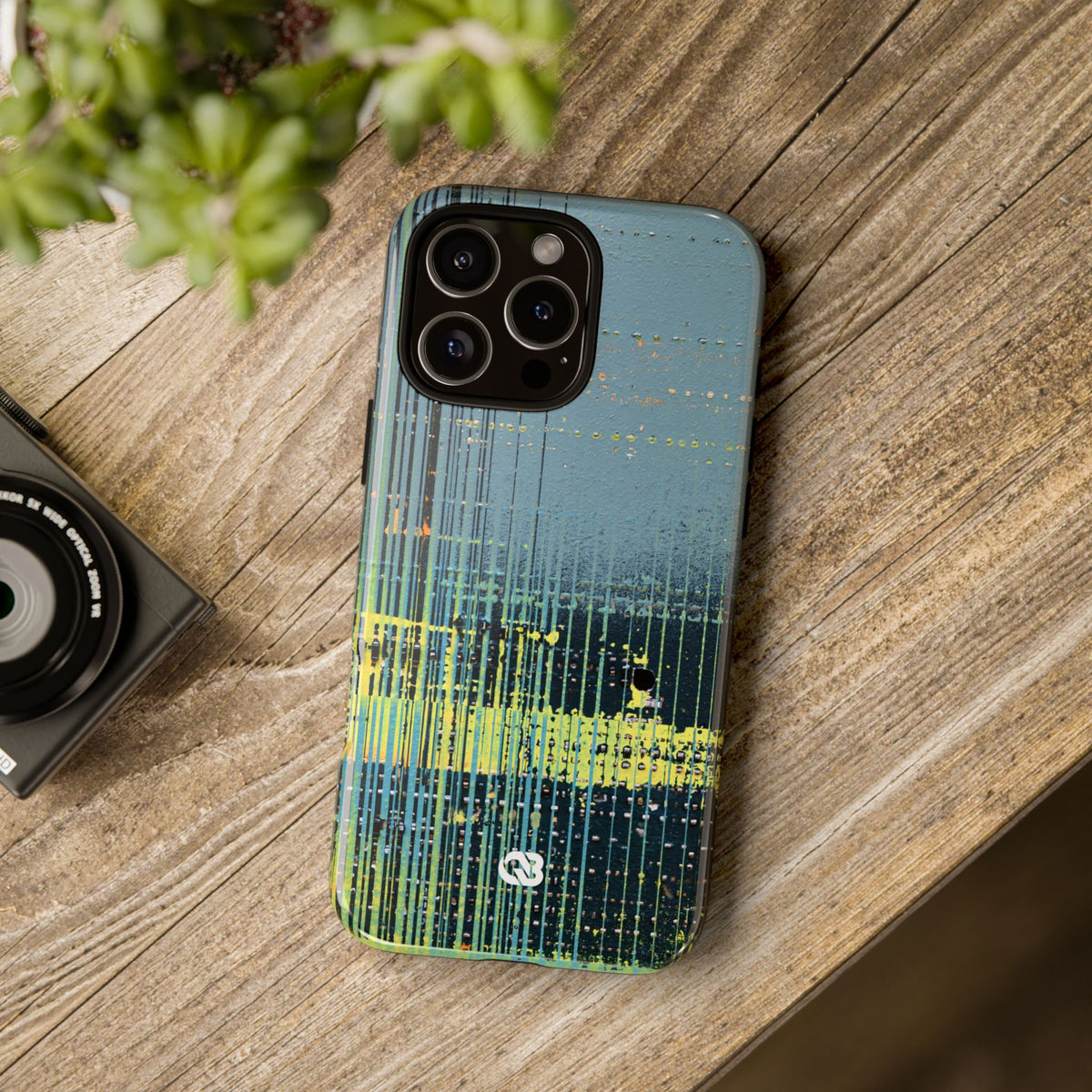Acid Raster Circuit · Tough Phone Case for iPhone · Teal