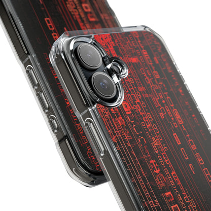 Crimson Glyphs iPhone 16 Plus Case - Impact