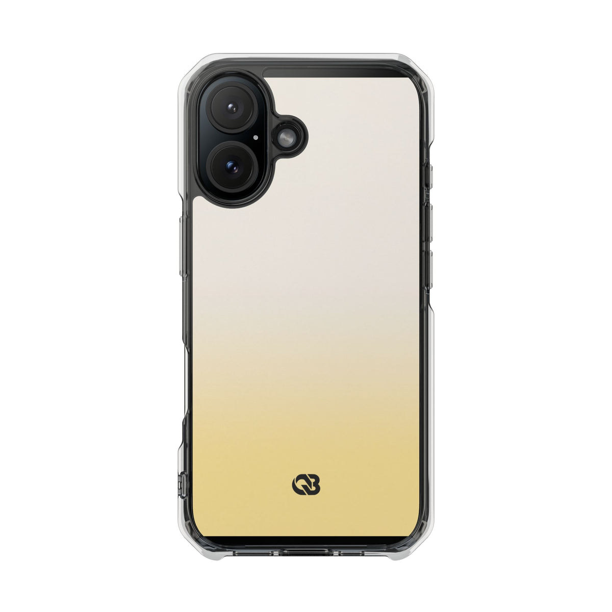 Solar Cream Ombre · Clear Impact Magnetic Phone Case for iPhone · Yellow