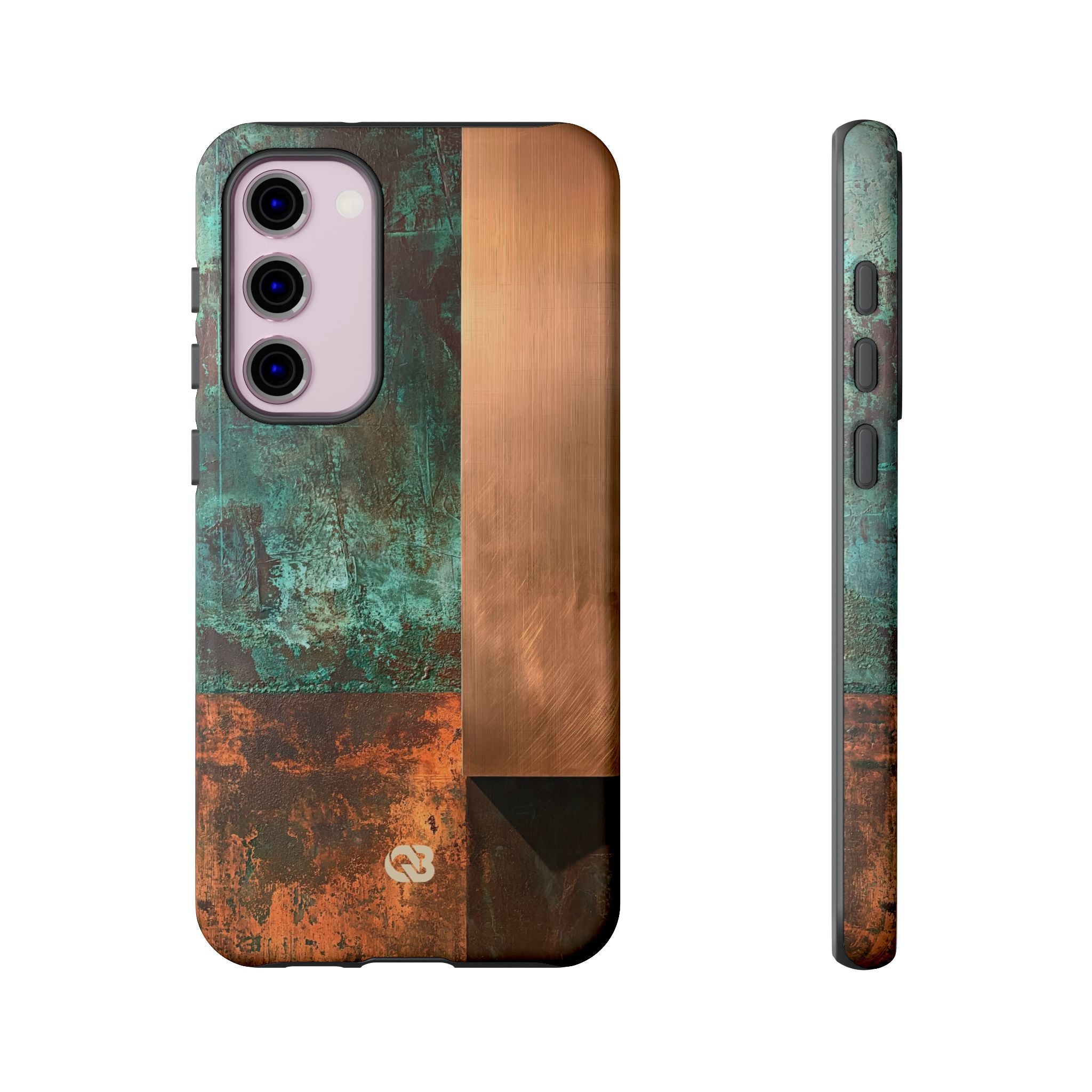 Teal Tough Phone Case for Samsung - Verdigris Copper Slab