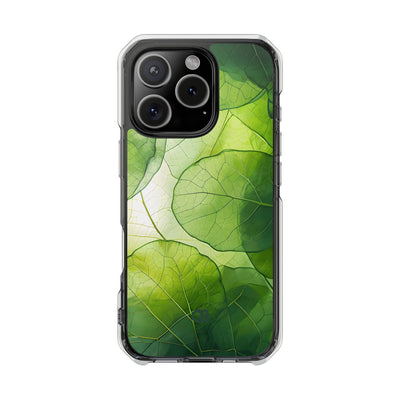 Emerald Leaf Veins · Impact Phone Case for iPhone · Magsafe