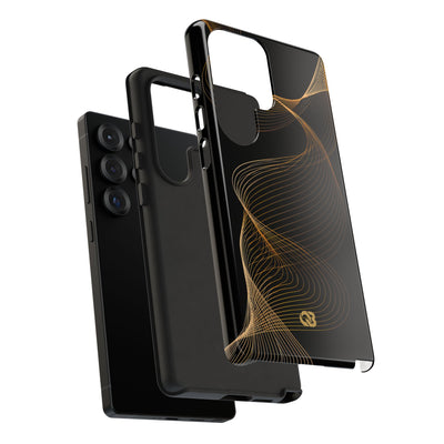 Gold Tough Phone Case for Samsung - Burnished Bronze Helix