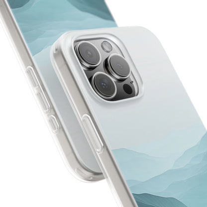 Teal Mist Mountains iPhone 16 Pro Max Case - Soft