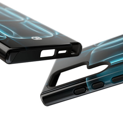 Cyan Core Matrix · Tough Phone Case for Samsung · Blue