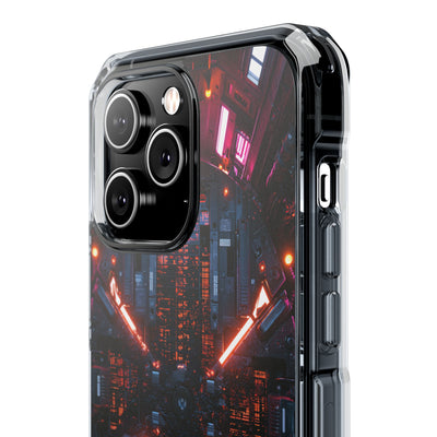 Cybernetic Reactor Core · Clear Impact Magnetic Phone Case for iPhone · Black