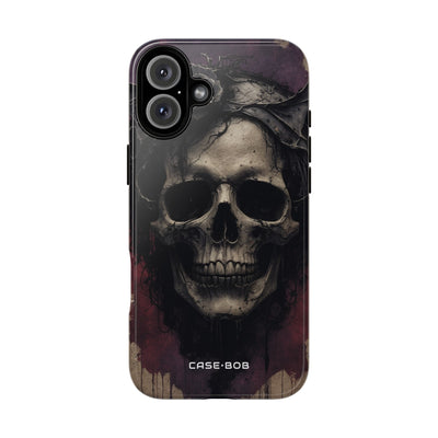Skull Twilight iPhone 16 Plus Case - Tough