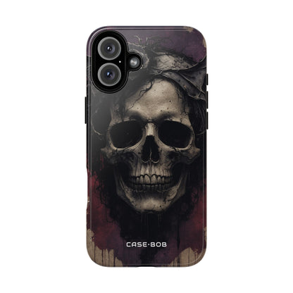 Skull Twilight iPhone 16 Plus Case - Tough
