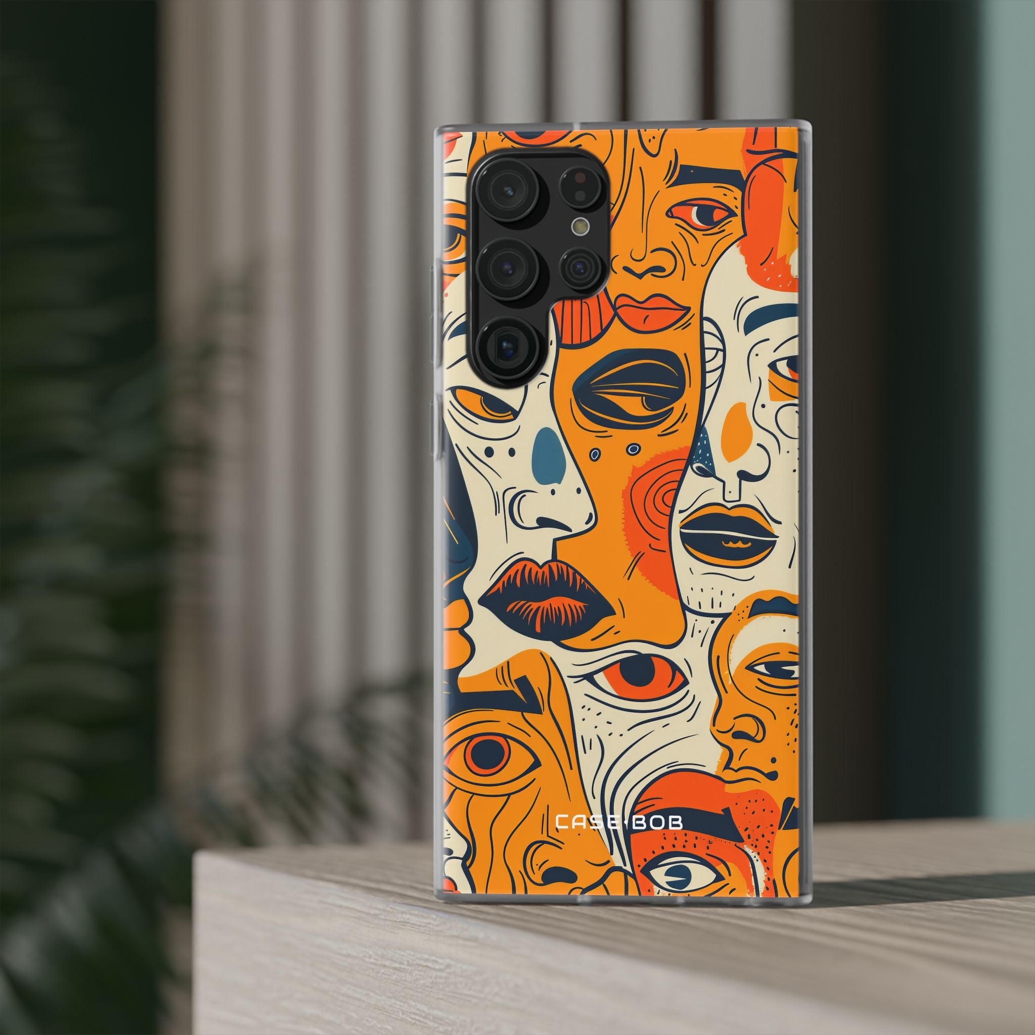 Tangled Faces Sunset Samsung S22 Ultra Case - Soft