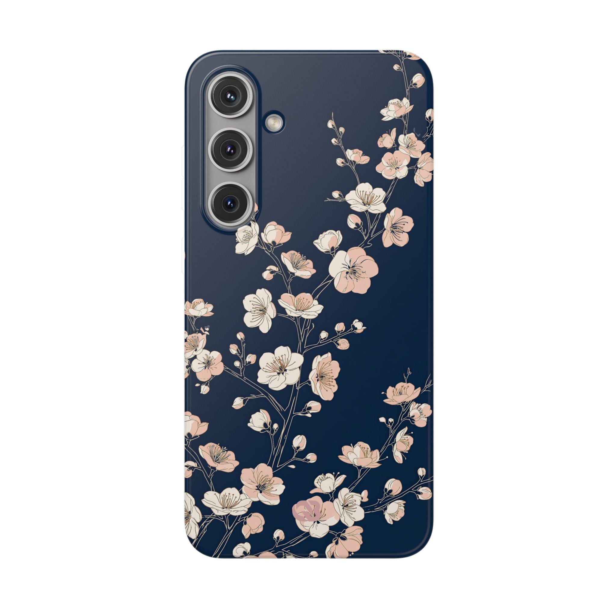 Blue Lite Phone Case for Samsung - Midnight Peach Sakura