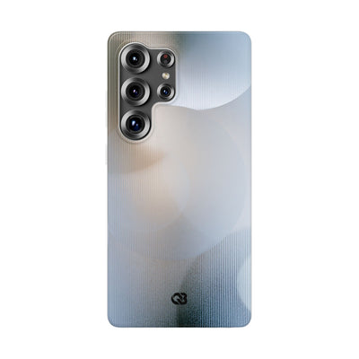 White Lite Phone Case for Samsung - Frosted Ribbed Sphere