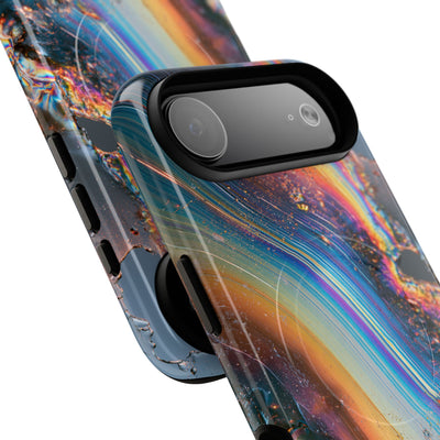 Prismatic Aura Flow · Tough 2.0 Magnetic Phone Case for iPhone · Blue