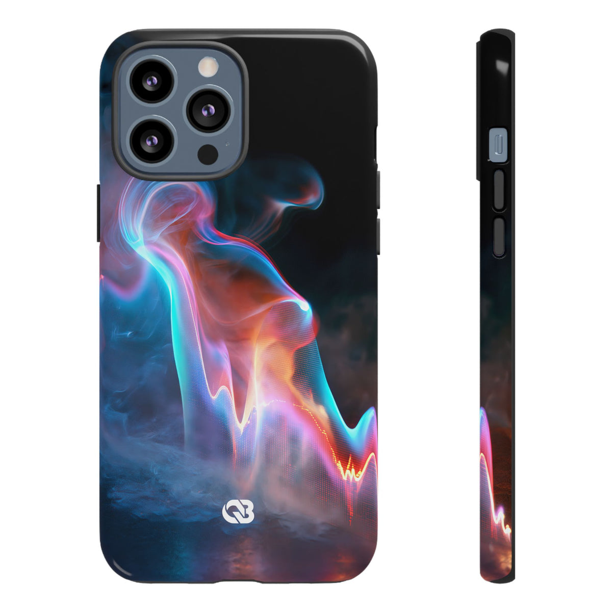 Neon Waveform · Tough Phone Case for iPhone · Black