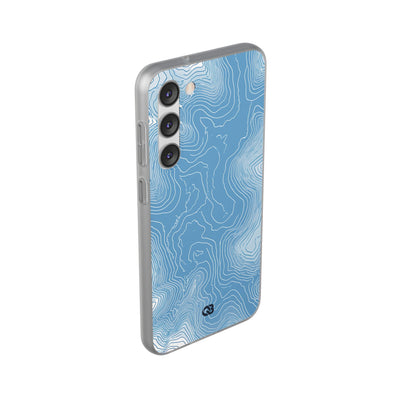 Blue Lite Phone Case for Samsung - Glacial Ridge Topo