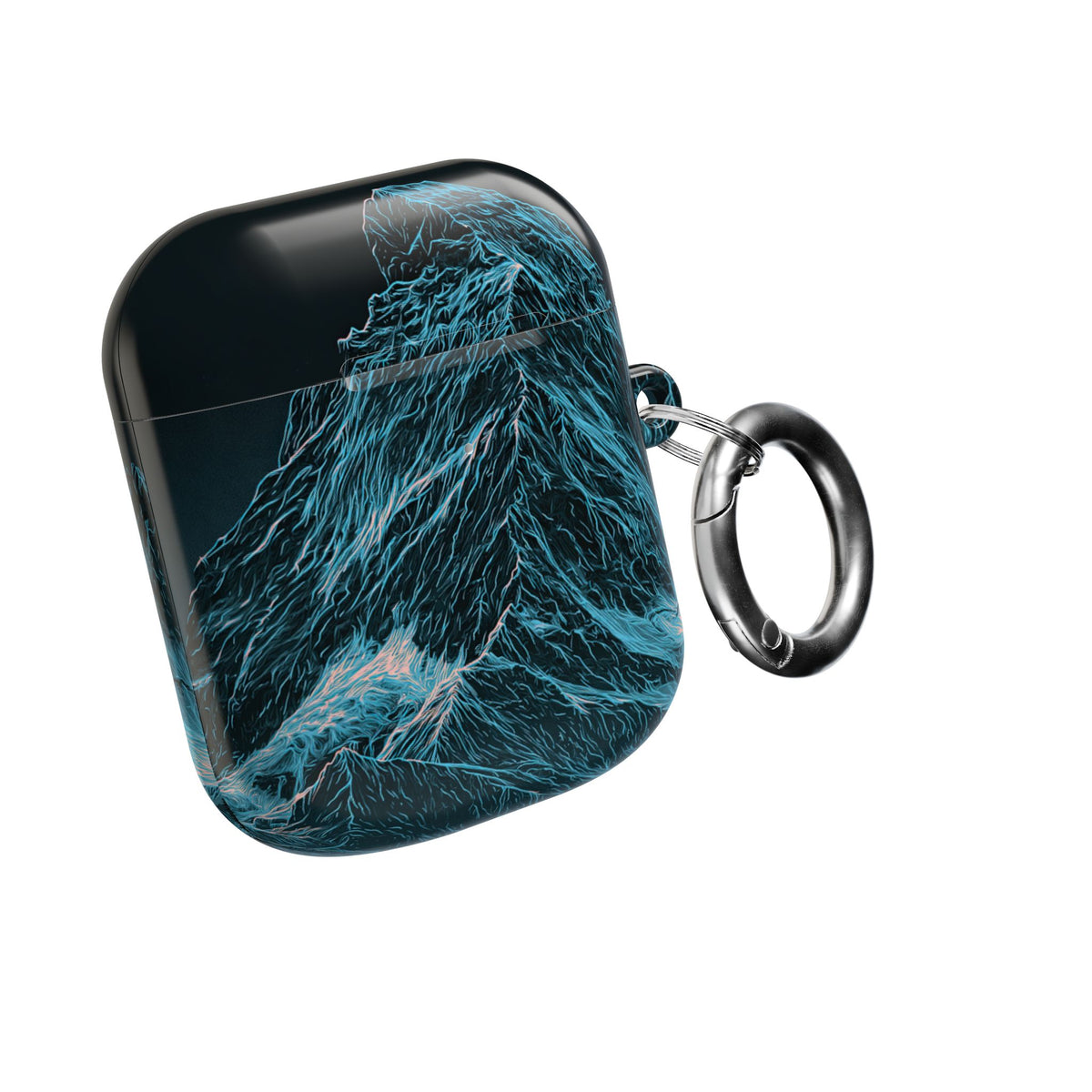 Glacial Alpine Peak · Hard Case for AirPods & AirPods Pro · Blue