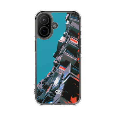 System Error Spire · Clear Impact Magnetic Phone Case for iPhone · Teal