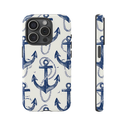 Navy Ankerlus iPhone 15 Pro Case - Tough
