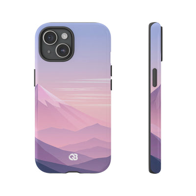 Purple Tough Phone Case for iPhone - Lavender Alpine Dawn