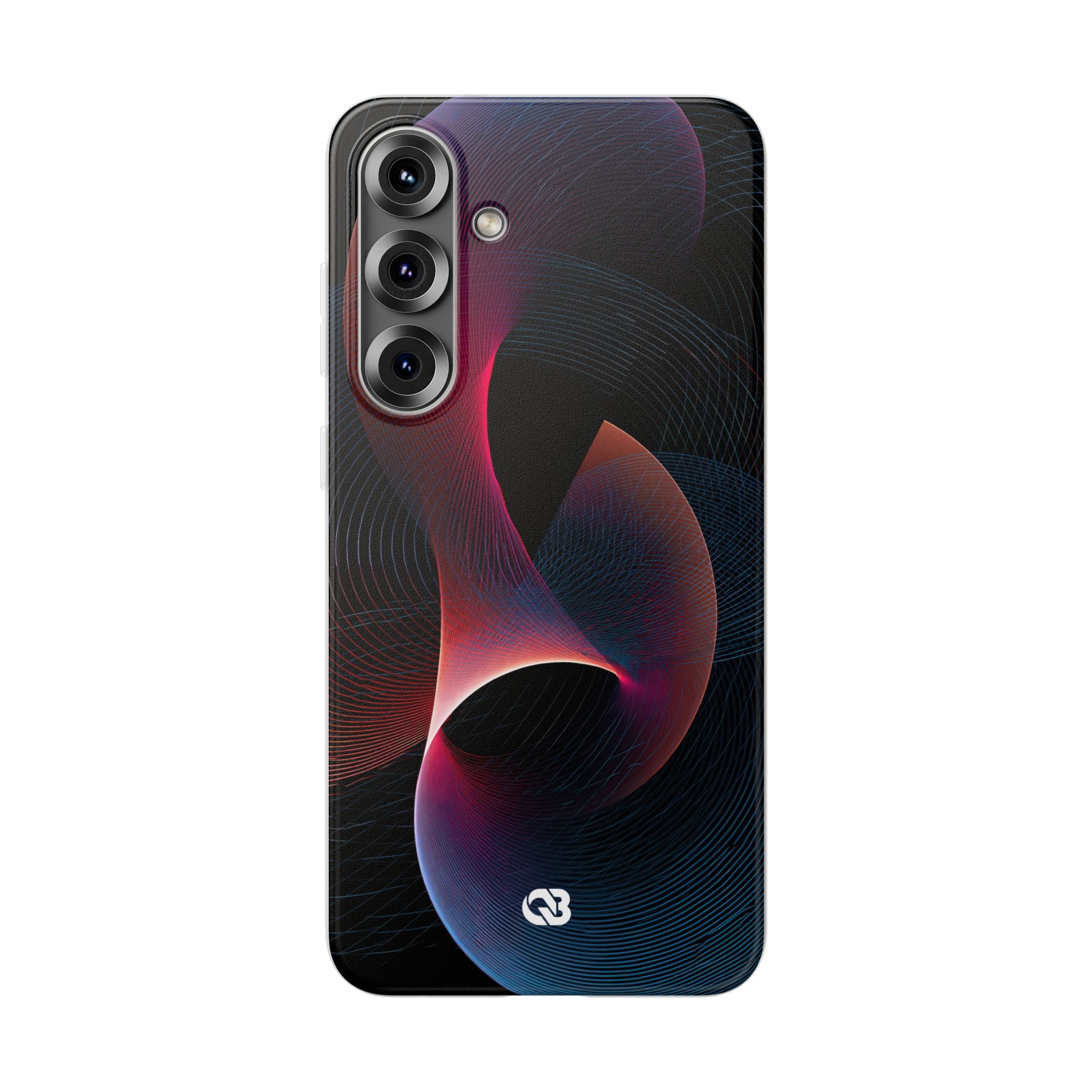 Black Lite Phone Case for Samsung - Cobalt Crimson Flux