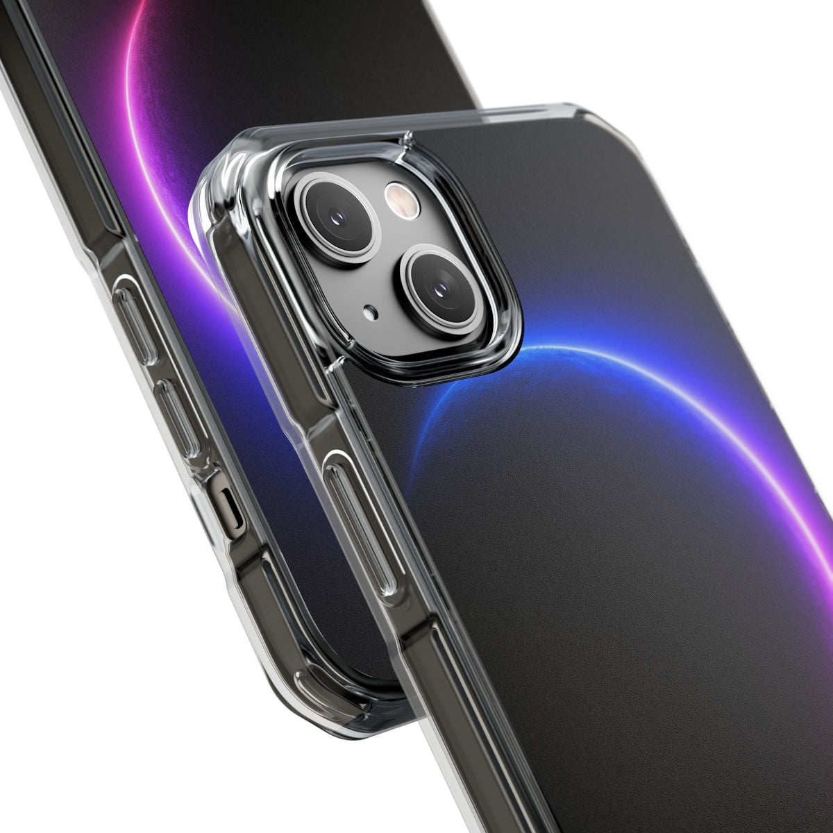 Luminous Eclipse · Clear Impact Magnetic Phone Case for iPhone · Black