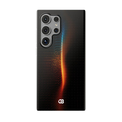 Luminous Refraction Grid · Lite Phone Case for Samsung · Black