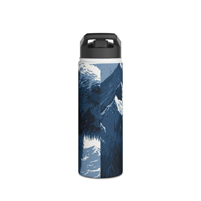 Fjord Summit Bear · Insulated Water Bottle · Blue
