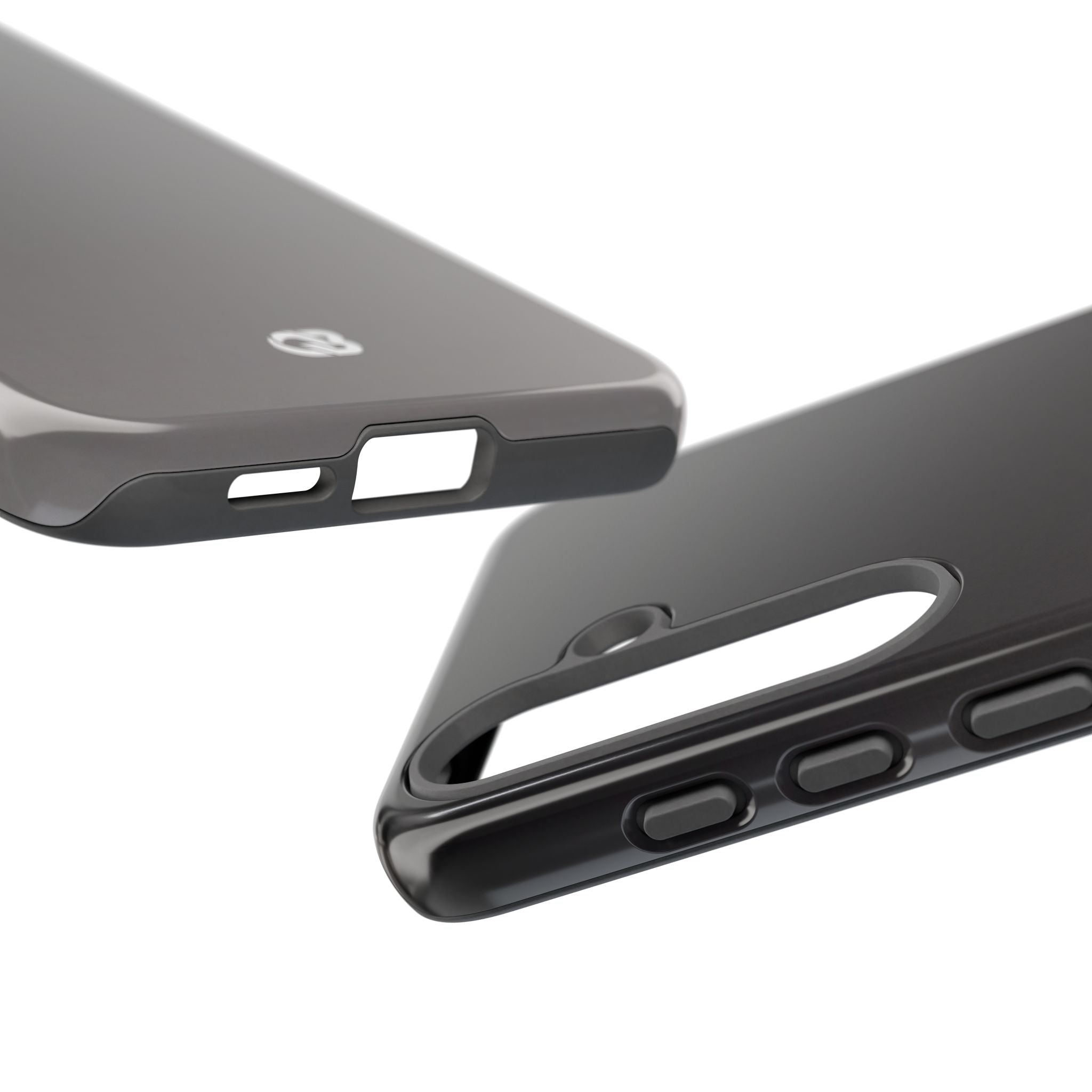 Grey Tough Phone Case for Samsung - Obsidian Ash Fade