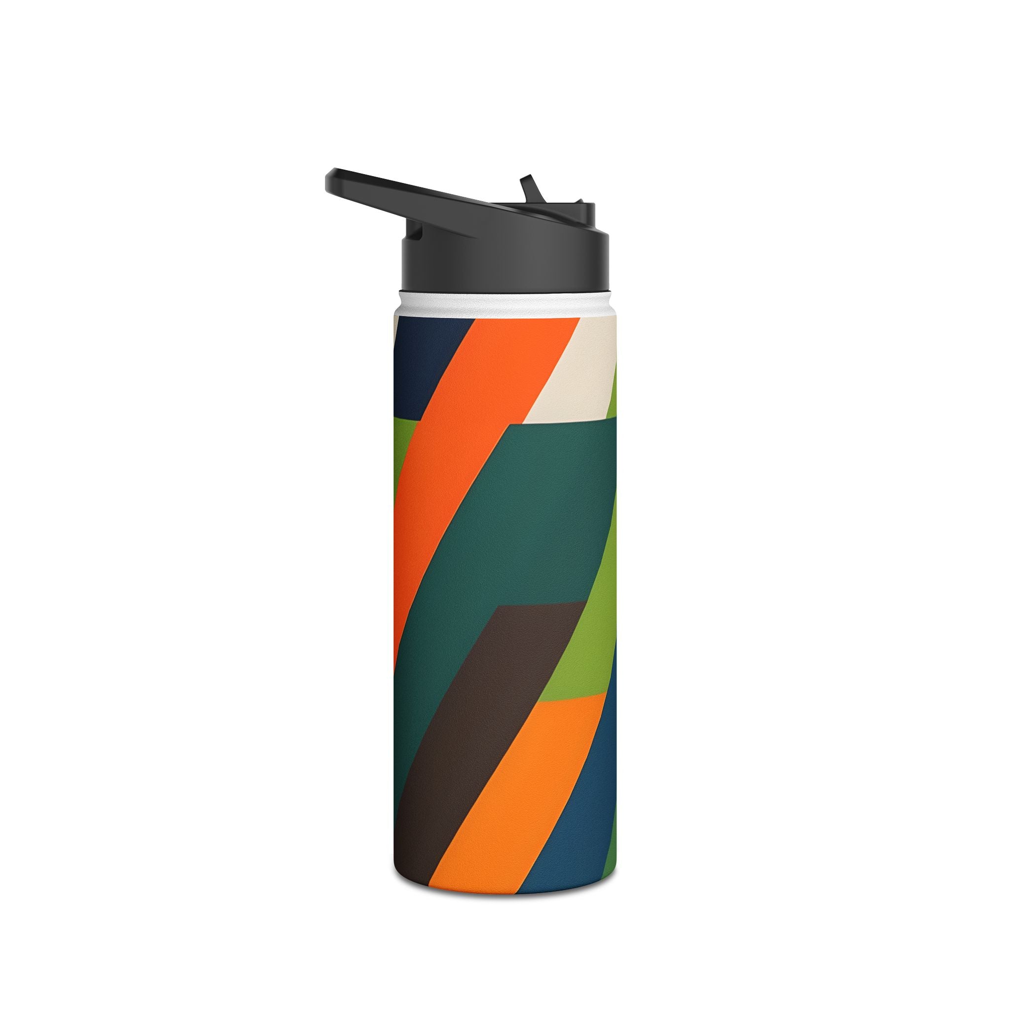 Zigzag Stripes - Stainless Steel Water Bottle