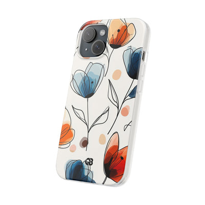 Ink Watercolor Tulips · Soft Handyhülle für iPhone