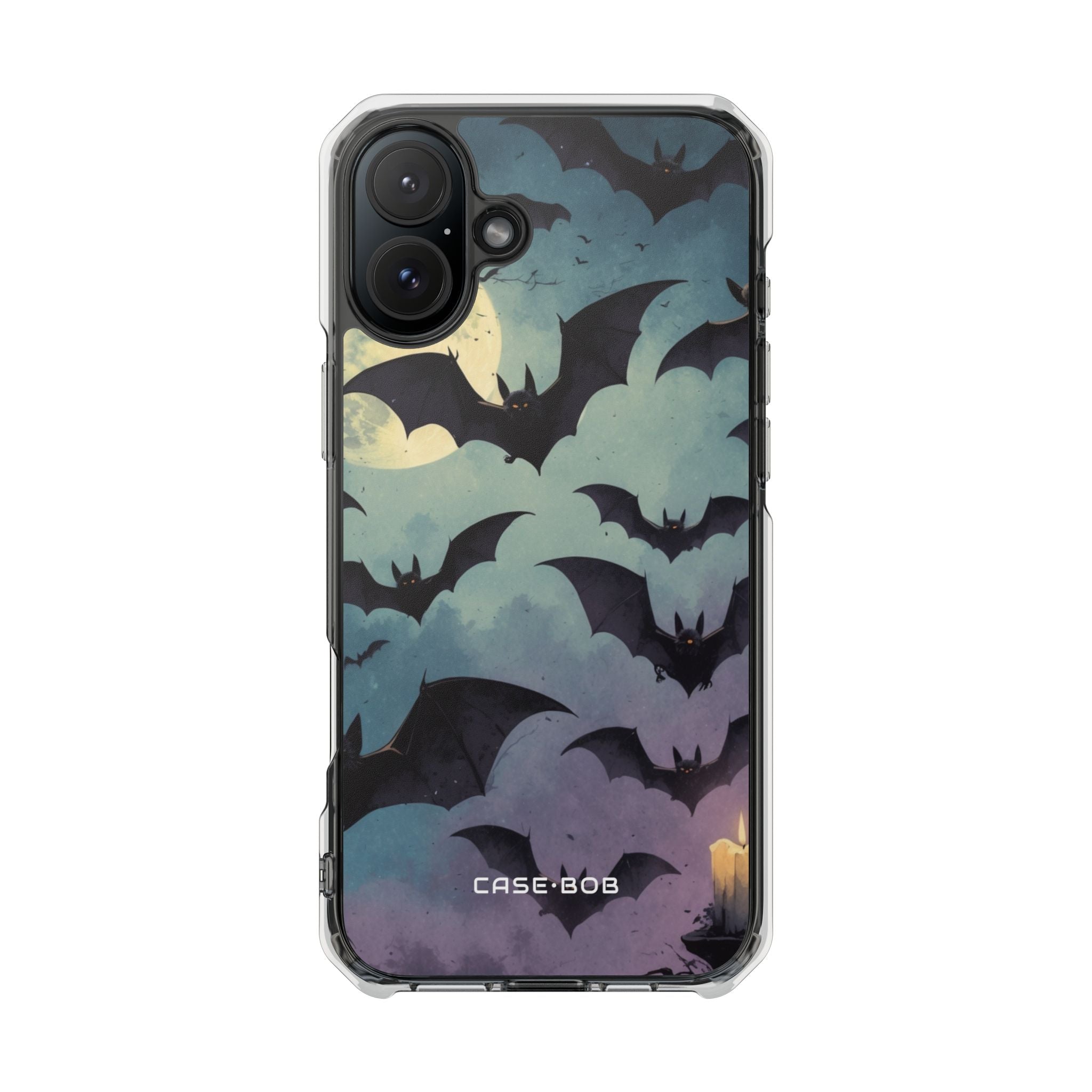 Glowing Bat Swarm iPhone 16 Plus Case - Impact