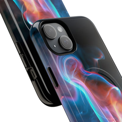 Neon Waveform · Tough 2.0 Magnetic Phone Case for iPhone · Black