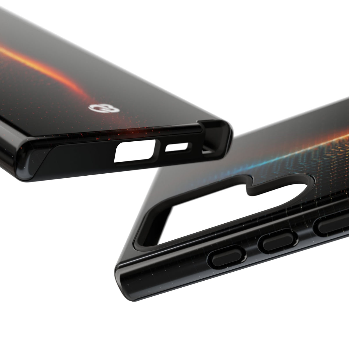 Luminous Refraction Grid · Tough Phone Case for Samsung · Black