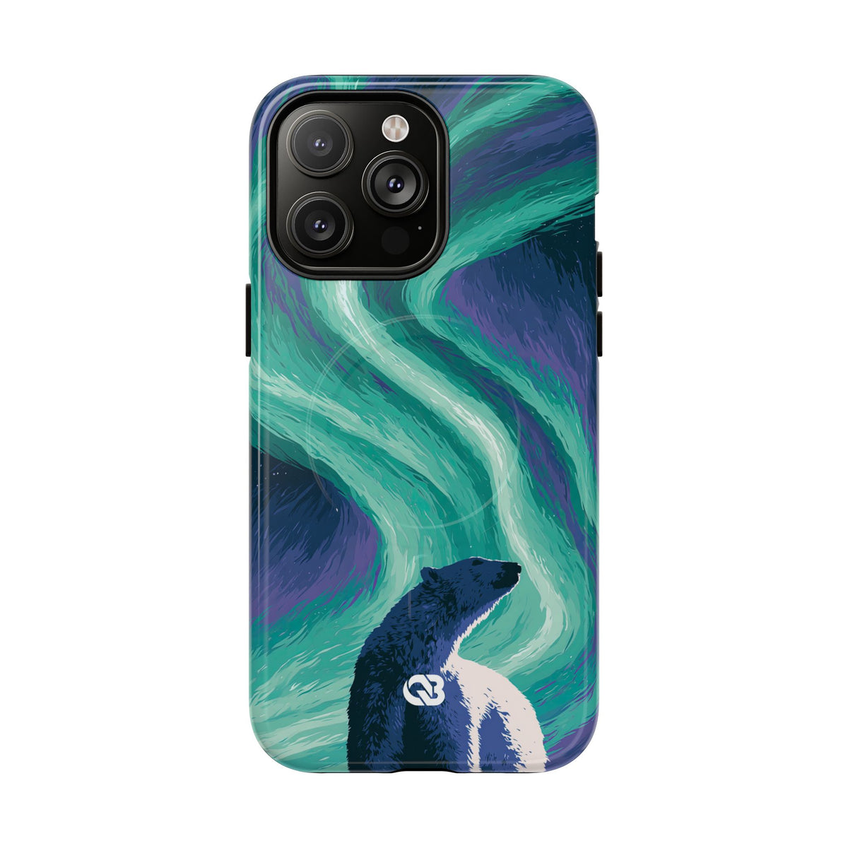 Arctic Aurora Bear · Tough 2.0 Magnetic Phone Case for iPhone · Teal
