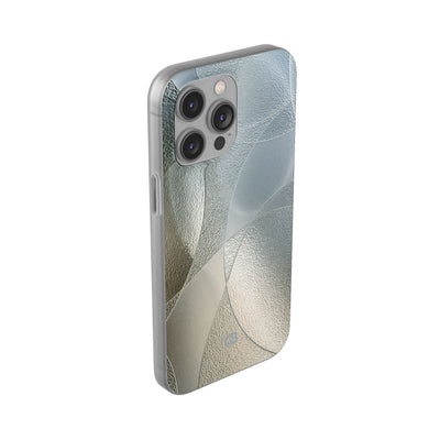 Silver Lite Phone Case for iPhone - Frosted Silver Mosaic
