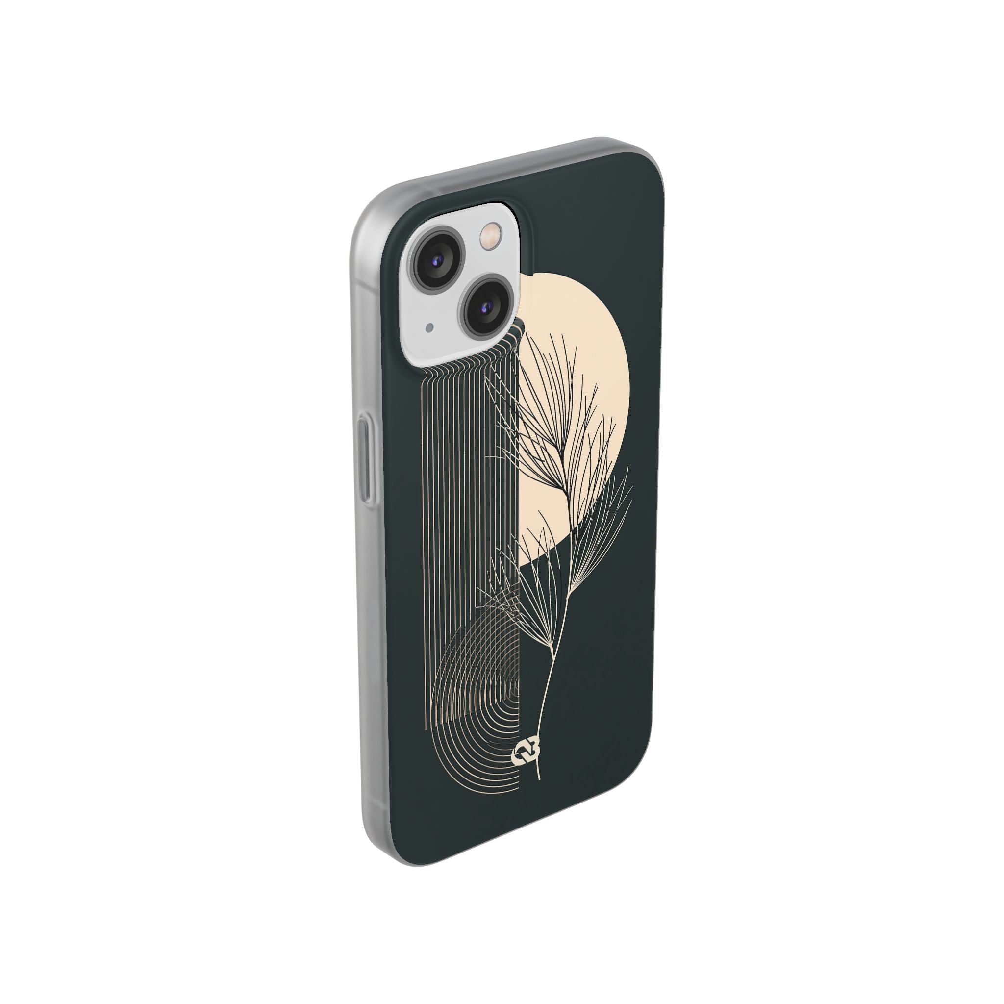 Black Lite Phone Case for iPhone - Obsidian Sand Willow