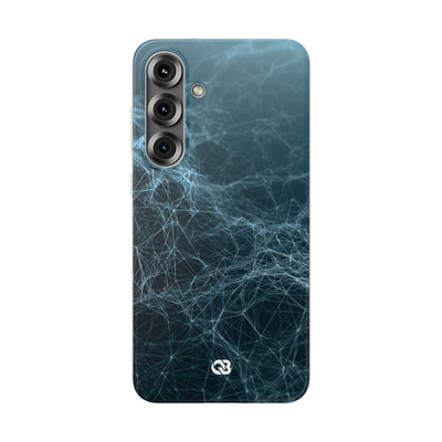 Teal Lite Phone Case for Samsung - Arctic Neural Mesh
