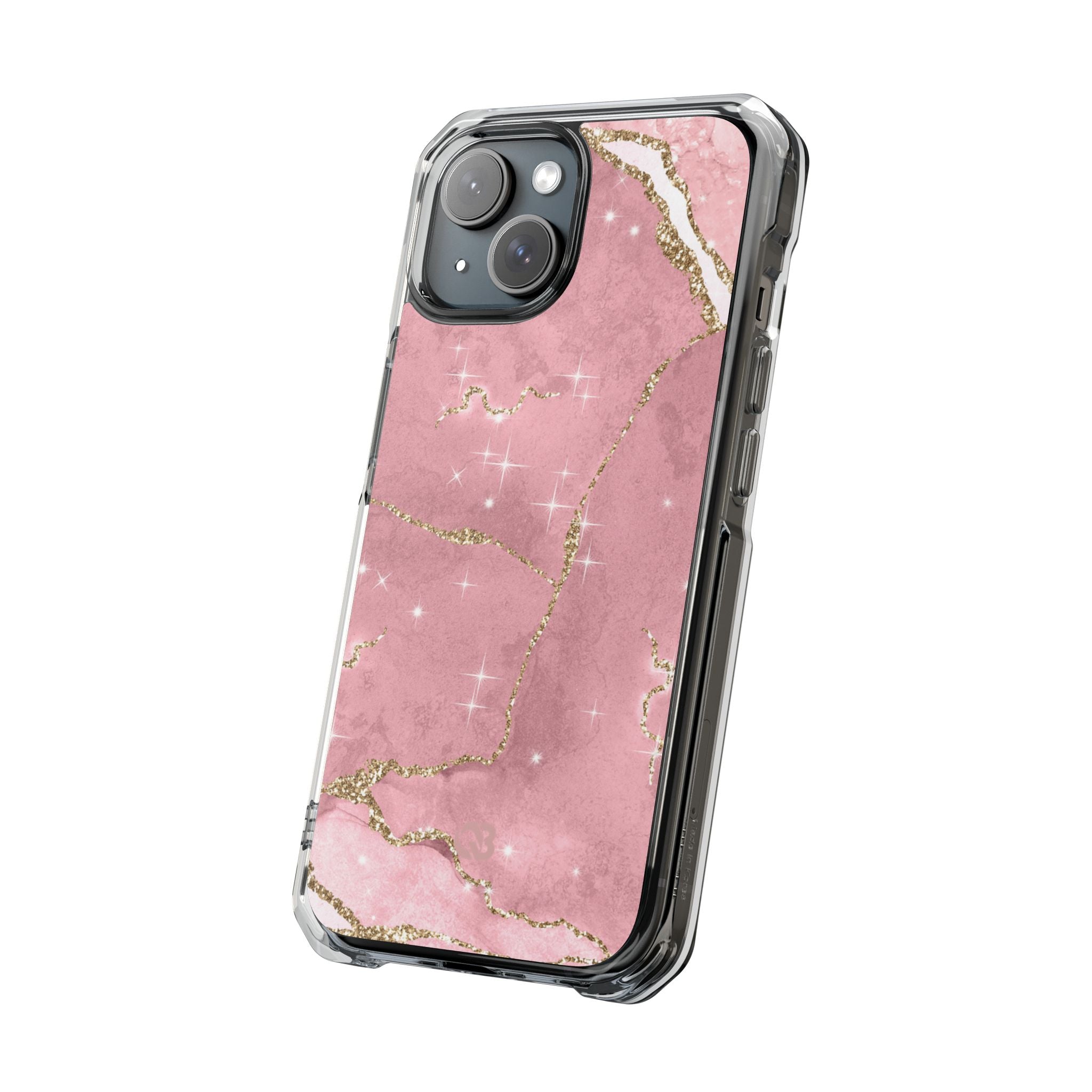 Rose Sparkle Marble · Impact Coque de téléphone pour iPhone · Magsafe