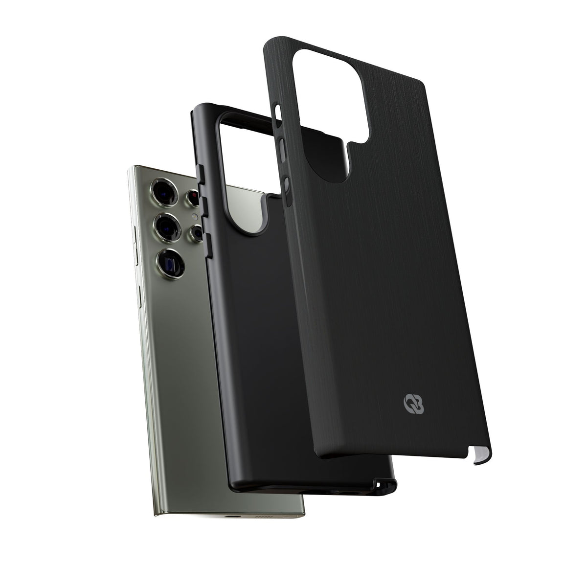 Obsidian Brushed Steel · Tough Phone Case for Samsung · Black