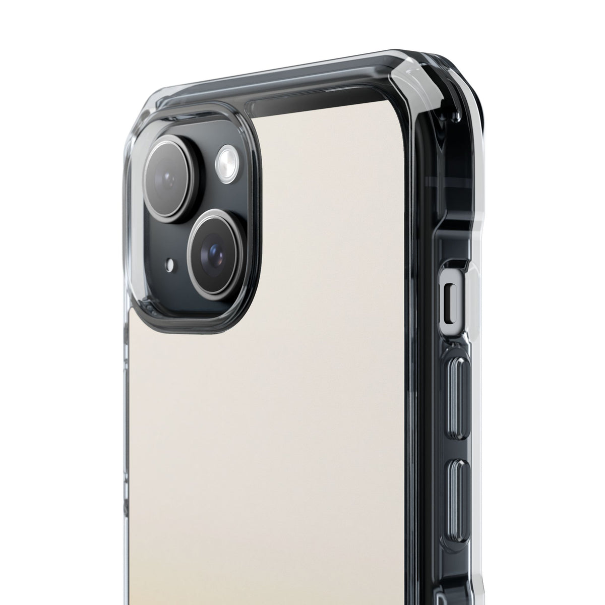 Solar Cream Ombre · Clear Impact Magnetic Phone Case for iPhone · Yellow