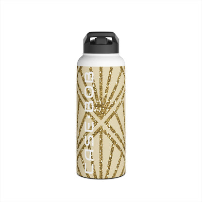 Golden Fan Sparkle - Stainless Steel Water Bottle