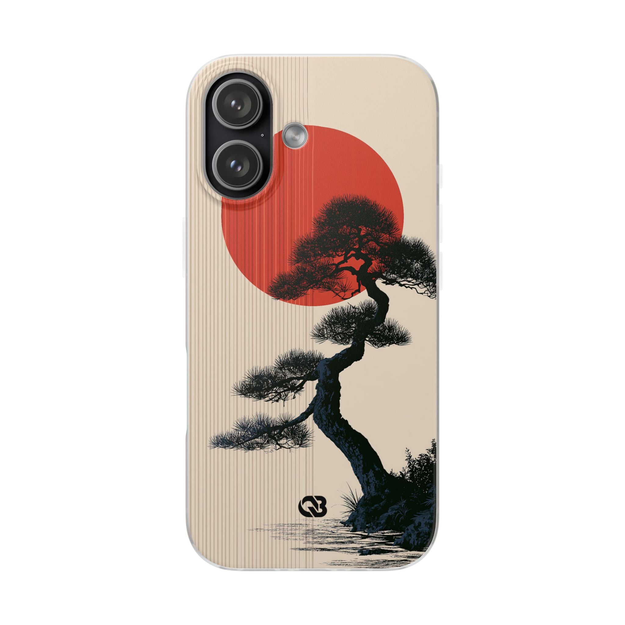 Beige Lite Phone Case for iPhone - Kyoto Crimson Pine