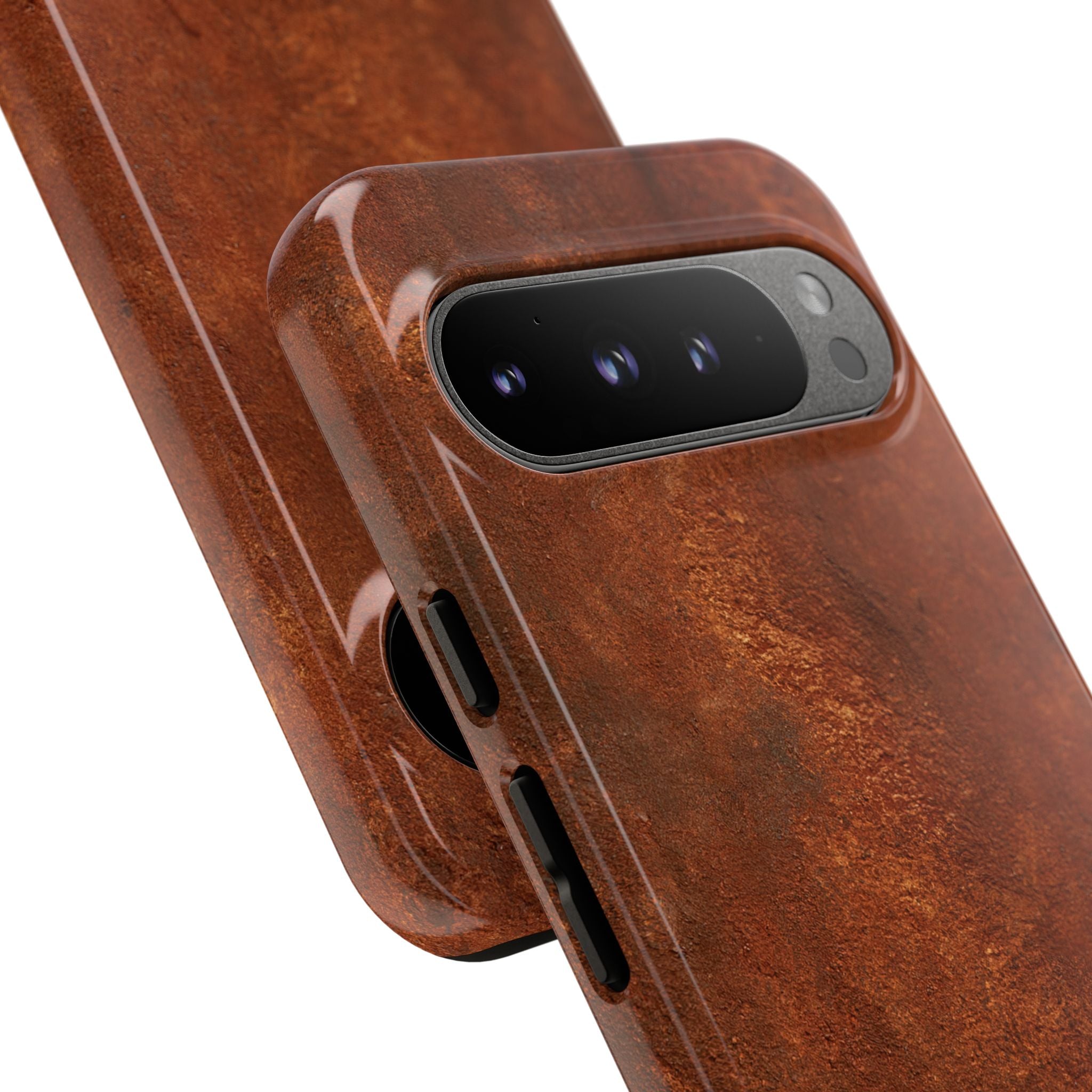 Orange Tough Phone Case for Google Pixel - Oxidized Iron Crust