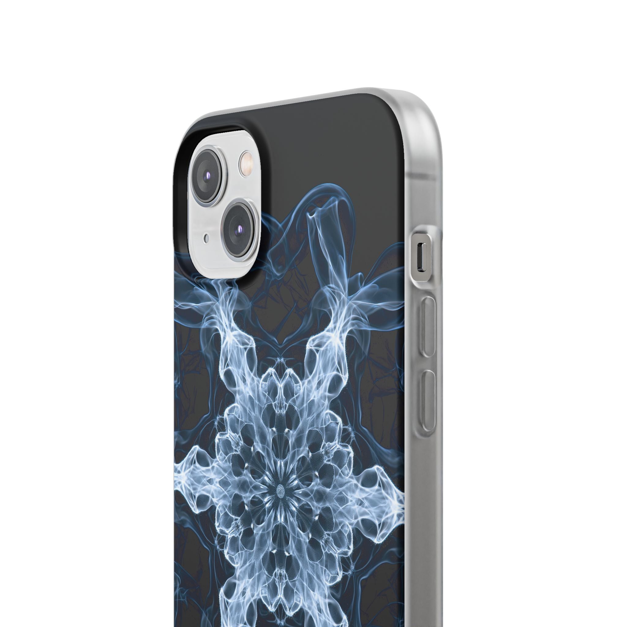 Blue Lite Phone Case for iPhone - Glacial Smoke Crown