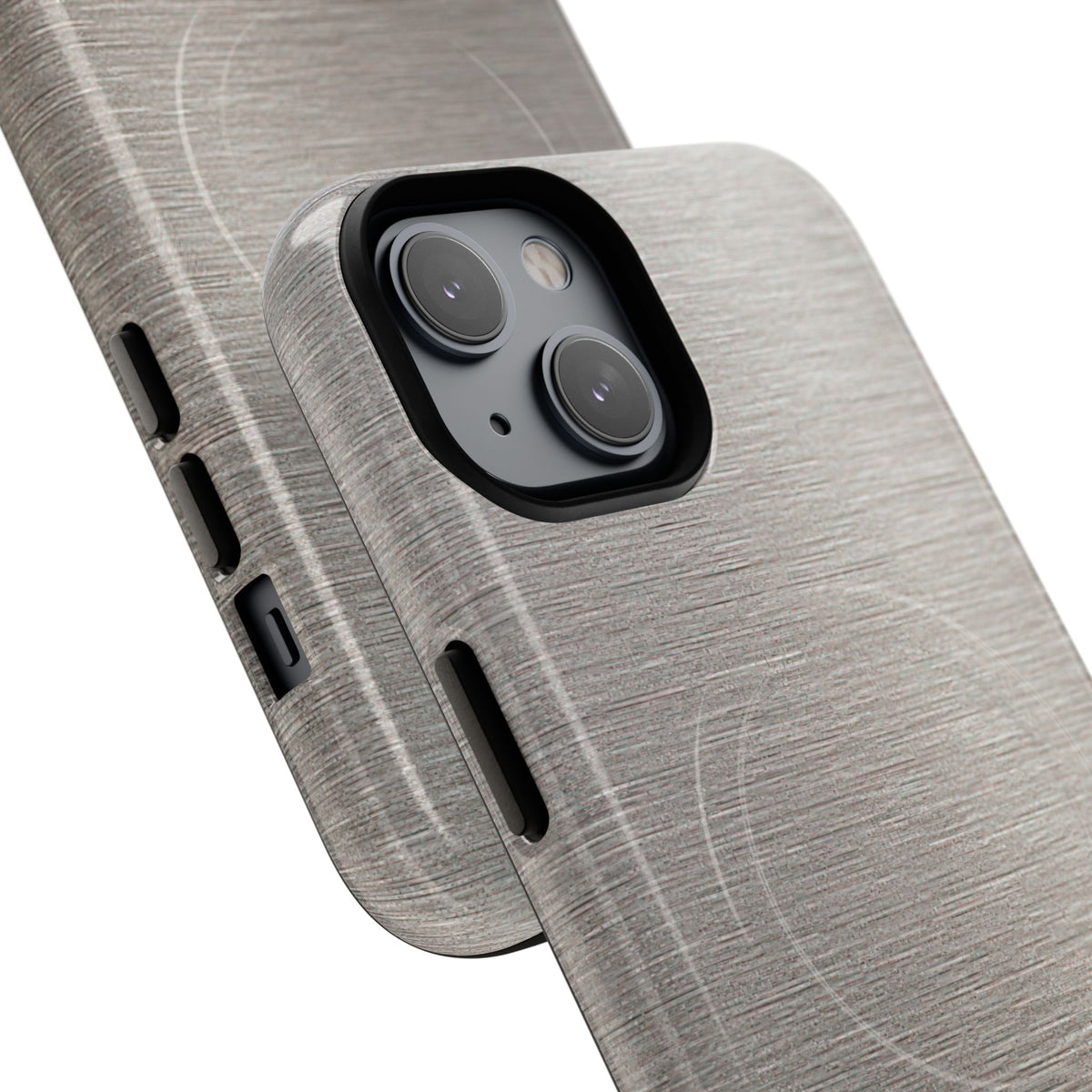 Brushed Silver Alloy · Tough 2.0 Magnetic Phone Case for iPhone · Silver