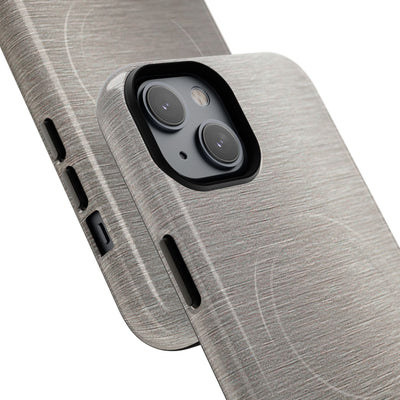 Brushed Silver Alloy · Tough 2.0 Magnetic Phone Case for iPhone · Silver