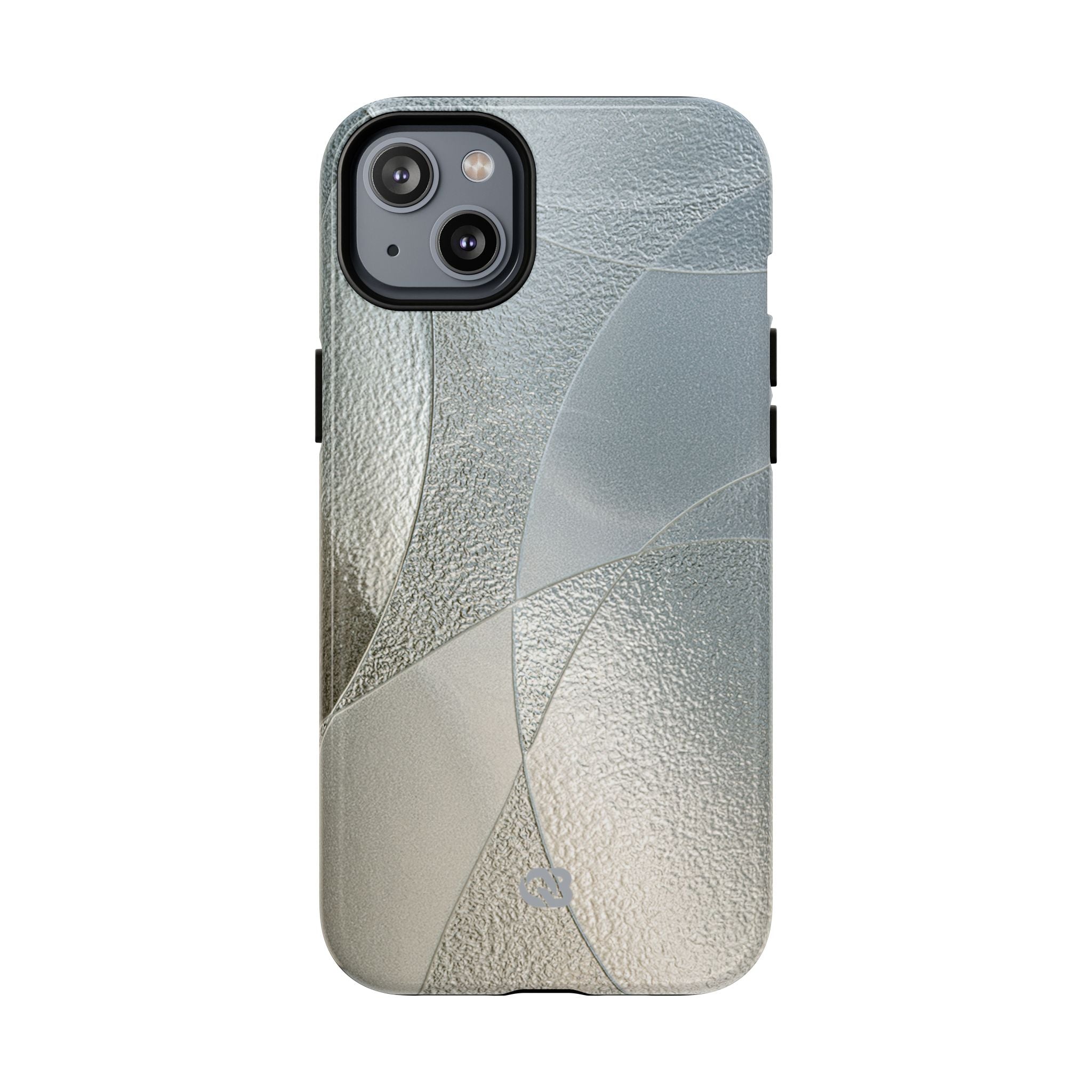 Silver Tough 2.0 Magsafe Phone Case for iPhone - Frosted Silver Mosaic
